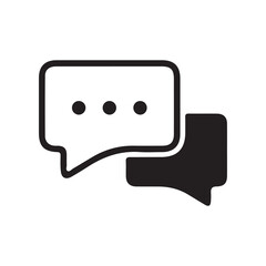 Chat icon vector isolated on background. Trendy message symbol. Online communication. Conversation, SMS, Notification, Group Chat. Chatting icon. vector illustration eps 10.