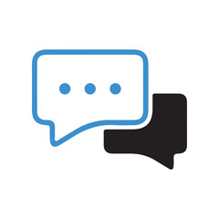 Chat icon vector isolated on background. Trendy message symbol. Online communication. Conversation, SMS, Notification, Group Chat. Chatting icon. vector illustration eps 10.