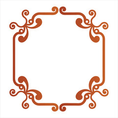 Vintage Corner Frames Collection  Isolated Decorative Elements.