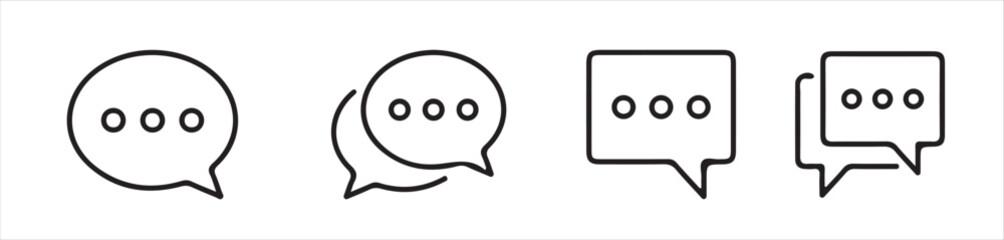 Chat icon vector isolated on background. Trendy message symbol. Online communication. Conversation, SMS, Notification, Group Chat. Chatting icon. vector illustration eps 10.