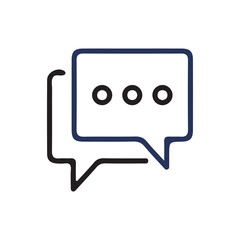 Chat icon vector isolated on background. Trendy message symbol. Online communication. Conversation, SMS, Notification, Group Chat. Chatting icon. vector illustration eps 10.