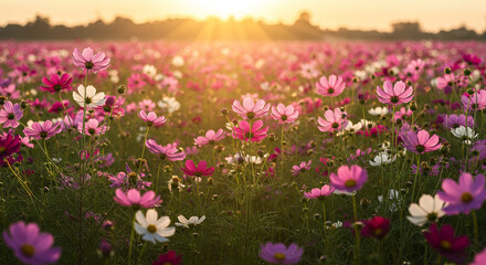 Obraz premium Flowers in a field