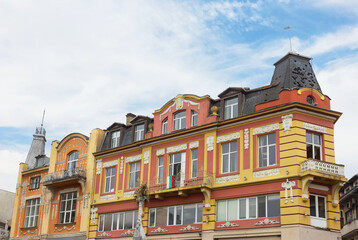 street of old town in Plovdiv, Bulgaria