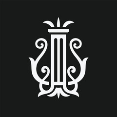 simple and elegant vintage ornament and pillar