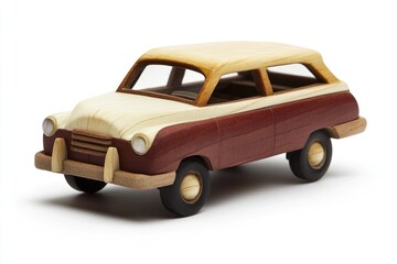 PNG Wooden toys car white background vehicle