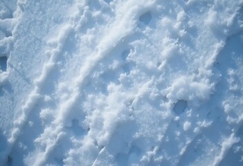 Serene Winter Snowscape: Textured, Light Blue Hues