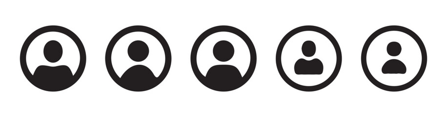 User icon vector set. Profile and people silhouette collection. User icon for web site, User icon vector illustration Eps 10