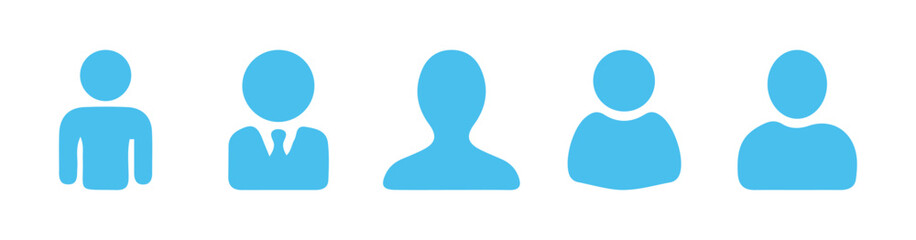 User icon vector set. Profile and people silhouette collection. User icon for web site, User icon vector illustration Eps 10