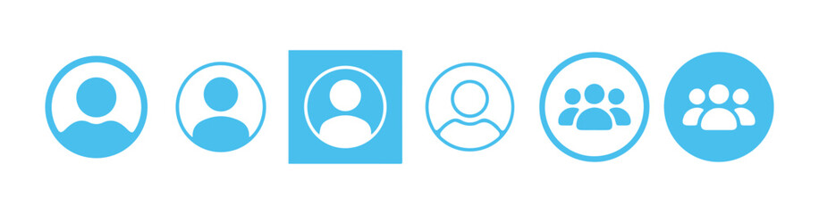 User icon vector set. Profile and people silhouette collection. User icon for web site, User icon vector illustration Eps 10