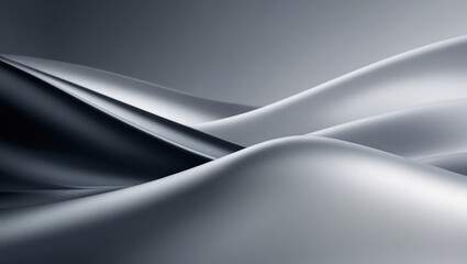 Silver Waves Abstract Background