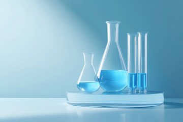 Laboratory glassware composition with transparent