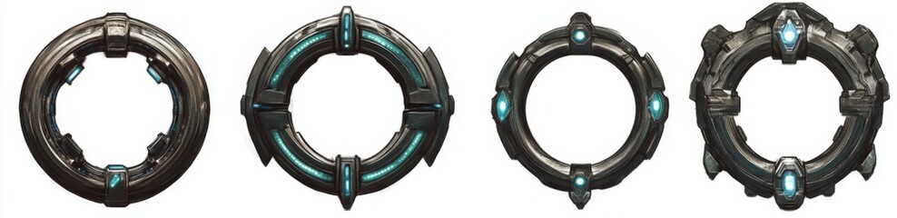 Obraz premium Circular, Ornate, Energy Portals