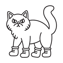 Cat moments meow life coloring pages, coloring book, line art, illustration, black & white, bold and easy coloring pages