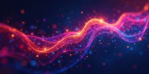 Fototapeta premium Geometric shapes and vibrant colors representing data flow and transfer , speed, triangle, network