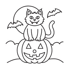Cat moments meow life coloring pages, coloring book, line art, illustration, black & white, bold and easy coloring pages