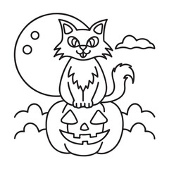 Cat moments meow life coloring pages, coloring book, line art, illustration, black & white, bold and easy coloring pages