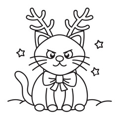 Cat moments meow life coloring pages, coloring book, line art, illustration, black & white, bold and easy coloring pages
