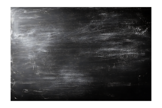 A blank chalkboard background with space for text isolated on transparent background
