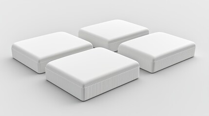 white box mockups, ai generated image.  HD 8K wallpaper Photographic Image