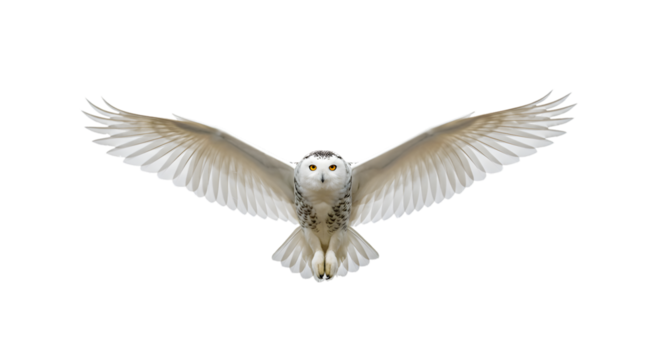 Majestic Snowy Owl in Flight A Stunning Wildlife Photography Image