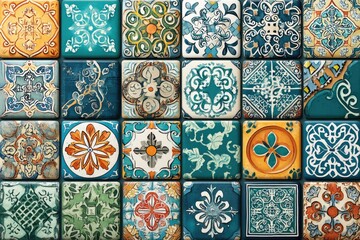 Vibrant patterned tiles