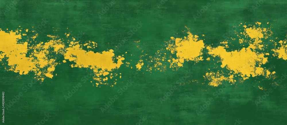 Poster abstract emerald canvas with gilded river, textured backdrop for various creative projects
