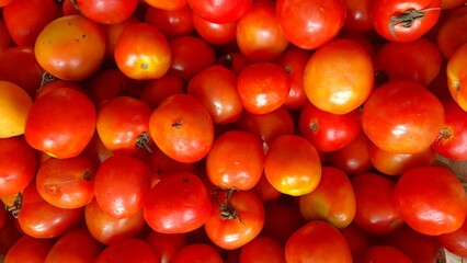 Close-up of Fresh, Ripe Tomatoes