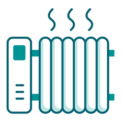 Heating Unit Icon. Visual representation of heating unit for financial and service UI use