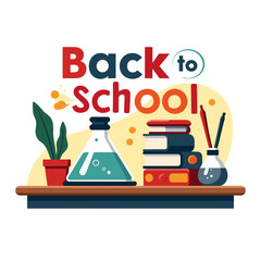 Vibrant science kit on table for Back to School, learning excitement