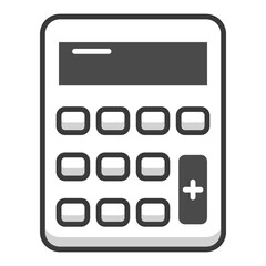 Fototapeta premium Loan Calculator Icon. Visual representation of loan calculator for financial and service UI use