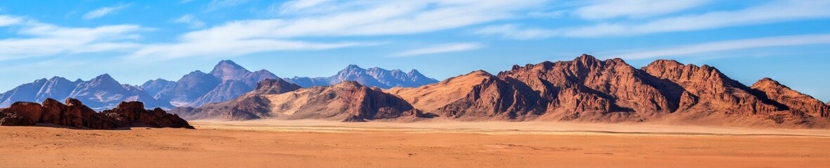 Naklejka premium desert ecosystem with arid weather in a natural dirt landscape