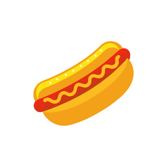 Chicago Style Hot Dog Isolated on Transparent Background  