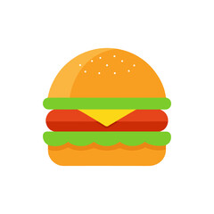 Chicken Burger with Lettuce and Mayo on Transparent Background  