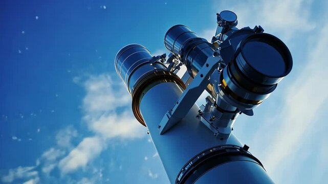 Celestial Exploration: A Powerful Telescope Points Towards the Vast Expanse of the Universe