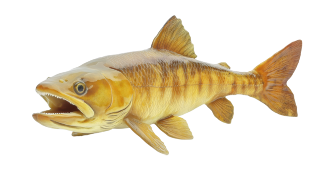 A sabertooth salmon Oncorhynchus