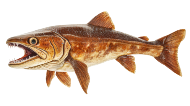 A sabertooth salmon Oncorhynchus