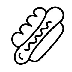 vector icon of fast food,vegetables,and fruit