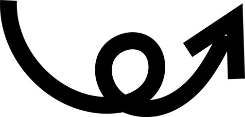 Hand drawn arrow, Black arrows element vector design illustration isolated on transparent background	