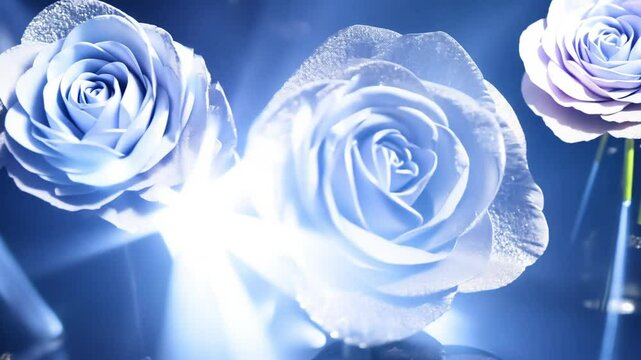 Paparazzi flashy video, snap zoom, platinum-coated roses wall, strobe lighting freezes motion, temporary afterimages, floral silhouettes
