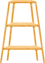 Abstract minimal bookshelf illustration design