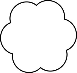 Modern abstract geometric retro flower line shapes pattern and frames