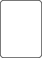 Rounded Rectangle Frame Basic Shape Outline