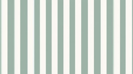 Elegant Sage Green and White Vertical Stripes Pattern