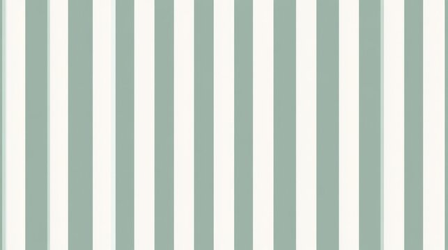 Fototapeta Elegant Sage Green and White Vertical Stripes Pattern