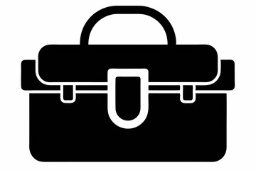Tool Bag Silhouette Vector Illustration