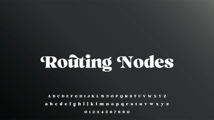 Lettering Minimalist Fashion. Elegant alphabet letters serif font and number. Typography fonts regular uppercase, lowercase.