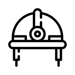 helmet line icon