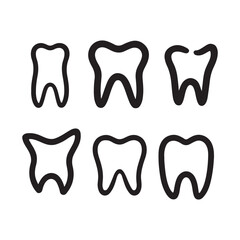 dental icons set