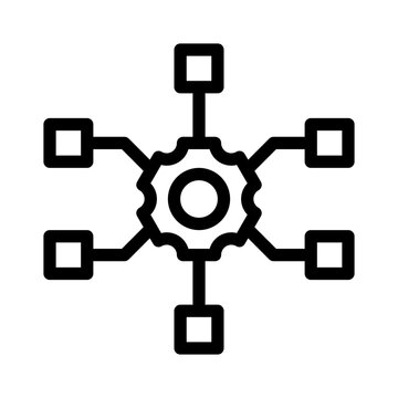 microservice line icon