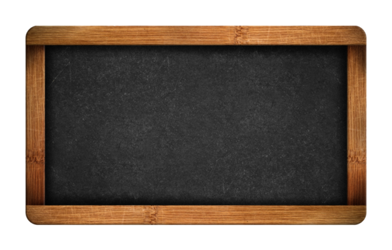 Blank slate for creative chalkboard ideas or educational messages display